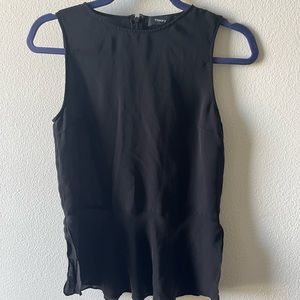 100% silk theory peplum blouse